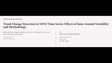 Trend Change Detection in NDVI Time Series: Effects of Inter-Annual Variability and M... | RTCL.TV