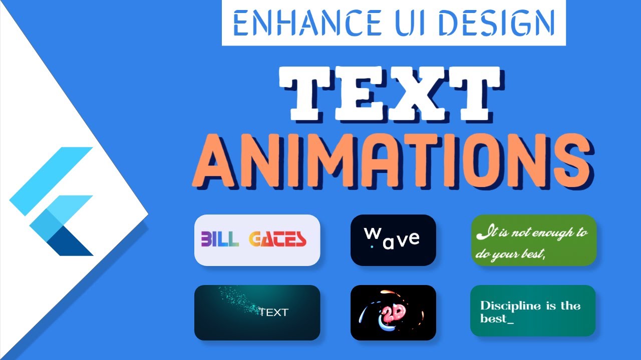 Text Animations || Enhance Ui Design with beautiful flutter packages ...