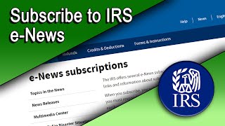 How to Subscribe to IRS ENews