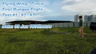 Bungee Test with Flying Wing-Cirrus