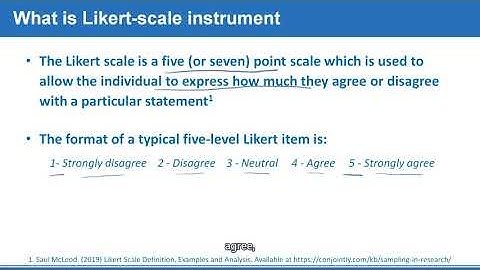 Lecture 5. Likert-scale instruments