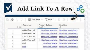 How to add a link to a row in Smartsheet