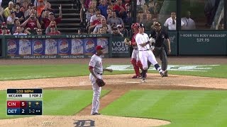 CIN@DET: Chapman ends game with 103-mph strike