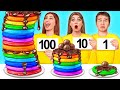 100 Layers of Food Challenge | Funny Food Situations by Mega DO Challenge