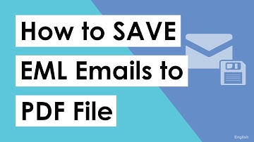 Save Email Message in EML to PDF Format [Bulk] - Simple Steps