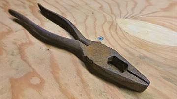 Rusty pliers restoration