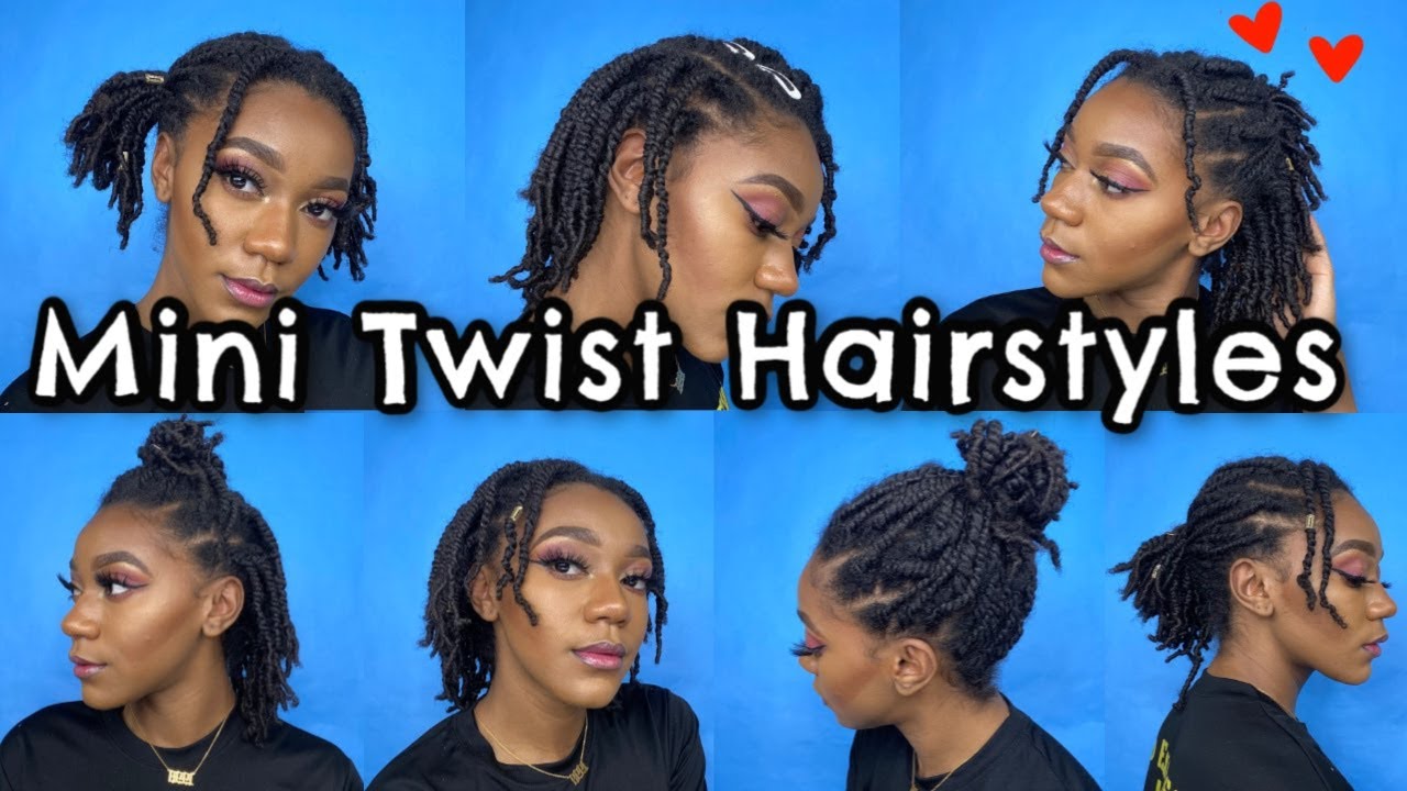 7 MINI TWIST HAIRSTYLES - YouTube