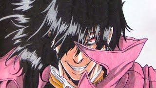 Alucard (Hellsing) Art in paper / Speed Draw