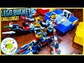 Lego bucket challenge with izzys toy time cars 