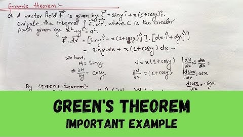 Vector Calculus - Green