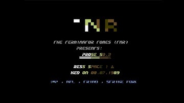 C64 Crack Intro: 1989 Terminator Tomes