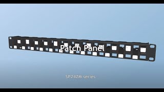 Unshielded 3D Staggered Patch Panel w/Wire Management