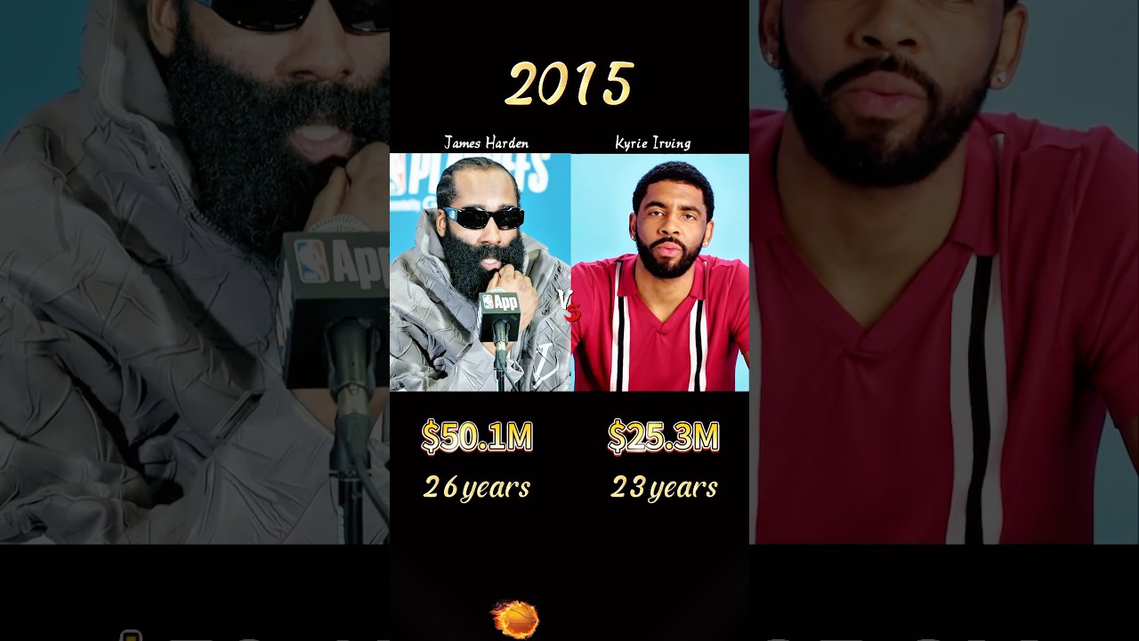 Compare networth of James Harden and Kyrie Irving!