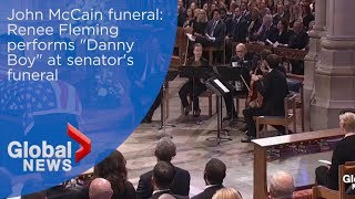 John McCain funeral: Renee Fleming performs 'Danny Boy'