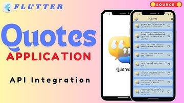 How to Create a Quotes App in Flutter with API Integration || API Integration in Flutter || #flutter
