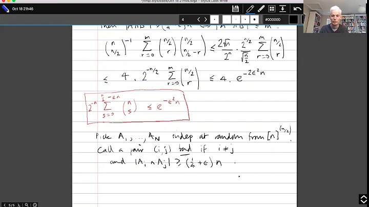 Topics in Combinatorics lecture 4.3 -- Families of...