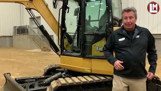 Greg Worley shows off Caterpillar's 305 mini excavator