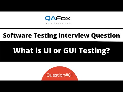 Video: Vad är skillnaden mellan GUI och UI-testning?