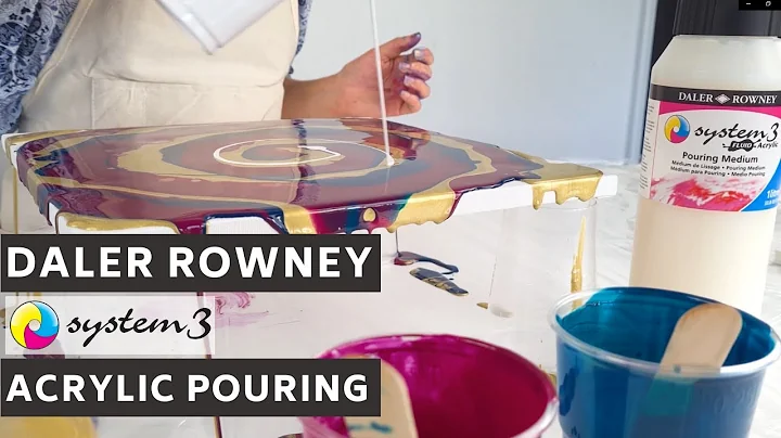 Acrylic Pouring using System3 Fluid Acrylic Paint