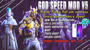 Best Magisk Gaming Module | Godspeed Mode | Best Magisk Module For BGMI/PUBG | Godspeed Mode v5.0.1