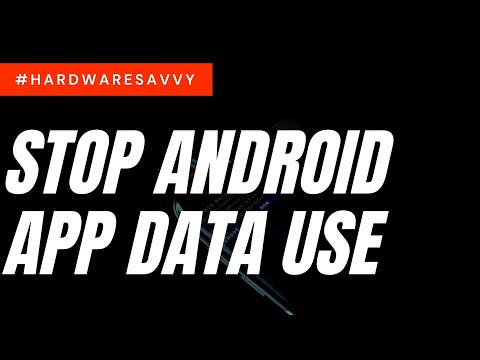 Wideo: Jak powstrzymać system operacyjny Android przed używaniem danych w tle?