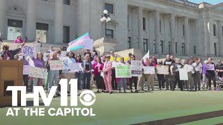 'Arkansans for Autonomy' protest held at Arkansas State Capitol