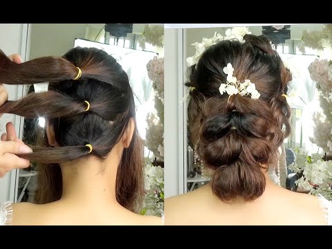 Hướng dẫn tết tóc cô dâu ngày cưới đơn giản