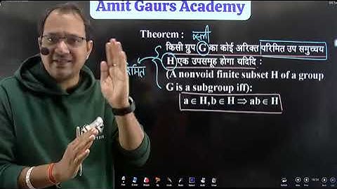 Group Theory Live Class-16» RPSC Second Grade Maths Repeater Course AMIT GAUR