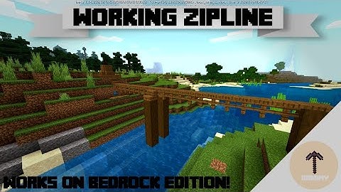 How to Make a Working Zipline | Minecraft Tutorial | Bedrock Edition