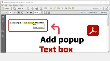 How to add popup text box in Adobe Acrobat- Step-by-Step