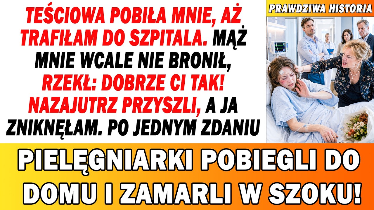 To miała być zwykła noc. Wróciłam z pracy, a teściowa i teść zagrodzili mi drogę. Zażądali książeczki oszczędnościowej po babci. Odmówiłam. Teściowa chwyciła mnie za włosy, teść uderzył w twarz....