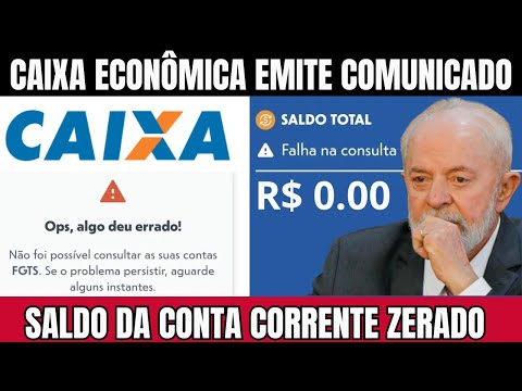 CAIXA ECONÔMICA EMITE ALERTA GERAL PARA DONOS DE CONTAS CORRENTES E POUPANÇA SOBRE O SALDO DA CONTA