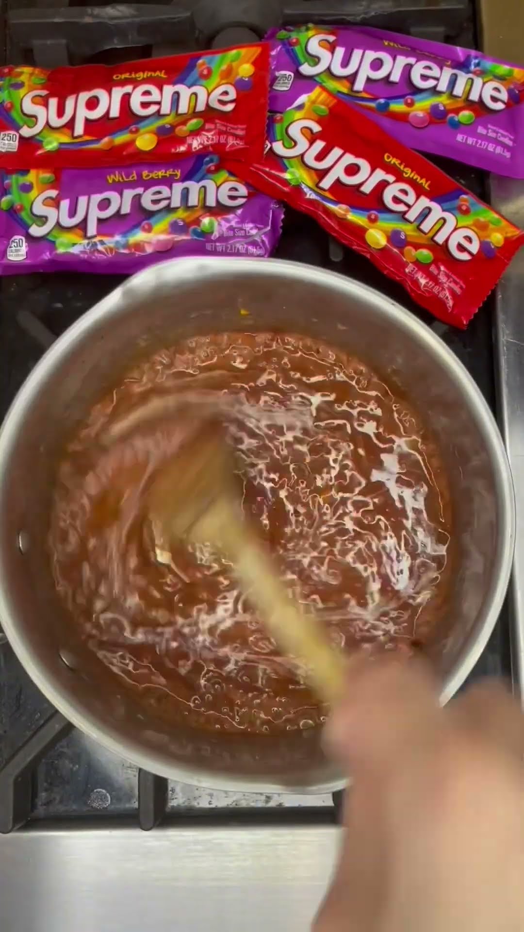 Making a Supreme Pistol Squid Game Candy ?  #food #asmreating #funny #squidgame