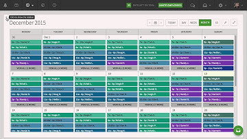 Month View Employee Scheduling
