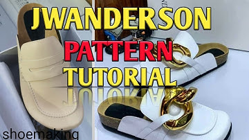 How to make jwanderson Birkenstocks half shoe pattern #shoemaking #beginners