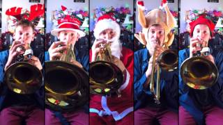 Ding Dong! (Big Band style Ding Dong Merrily on High) Brass Quintet Arrangement with sheet music