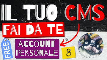 Sezione account personale e logout | CMS fai da te | Backend developer