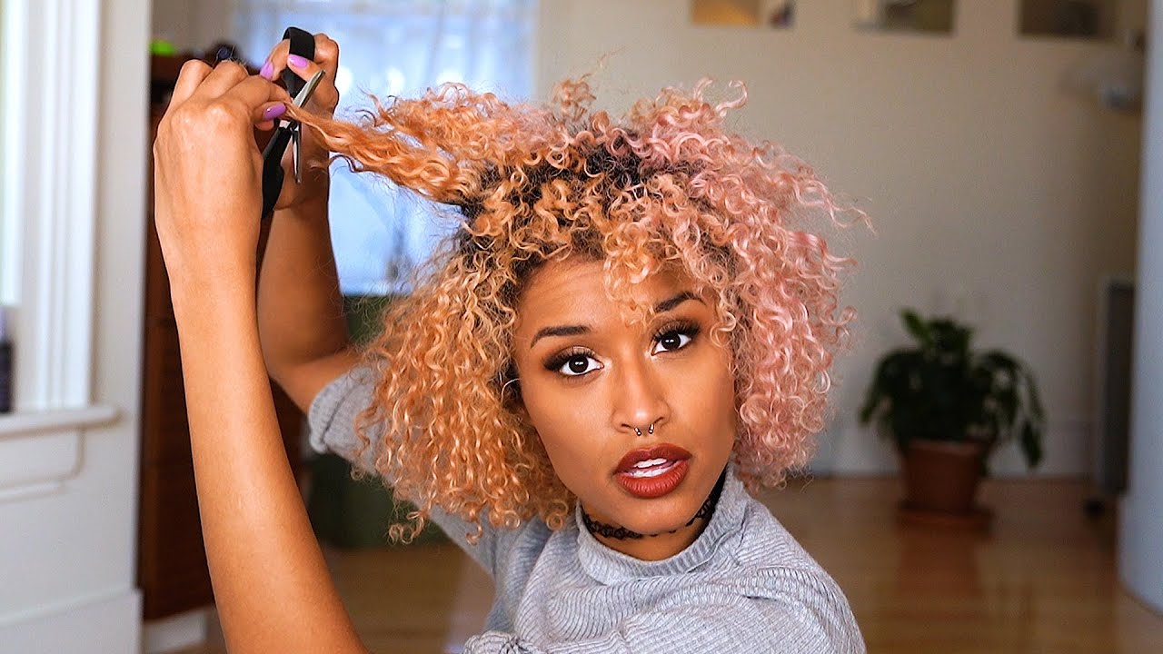 Easiest Way To Cut Curly Hair At Home! The Dry AND Wet Cut Method - thptnganamst.edu.vn