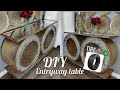 DIY GLAM ENTRYWAY TABLE| MADE OUT OF TIRES