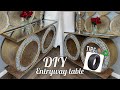 AMAZING! TABLE MADE OUT OF TIRES! DIY GLAM ENTRYWAY TABLE|