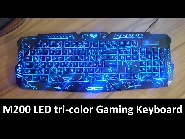 m200 Gaming Keyboard LED Unboxing and Review - YouTube