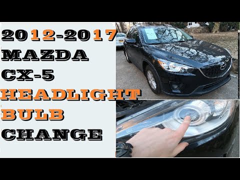How To Change Replace Headlight bulbs in Mazda CX5 CX-5