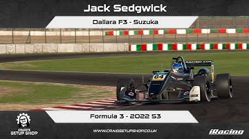 iRacing - 22S3 - Dallara F3 - Formula 3 - Suzuka - Jak