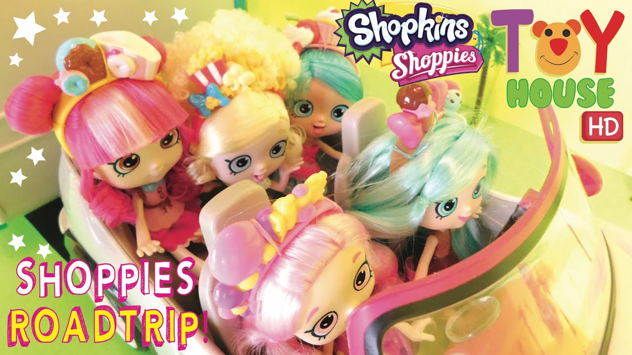 Shopkins Shoppies Camping Adventure - Roadtrip! PART 1