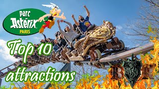 Top 10 attractions Parc Astérix 2023