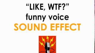 "Like WTF" Funny Male Voice Sound Effect