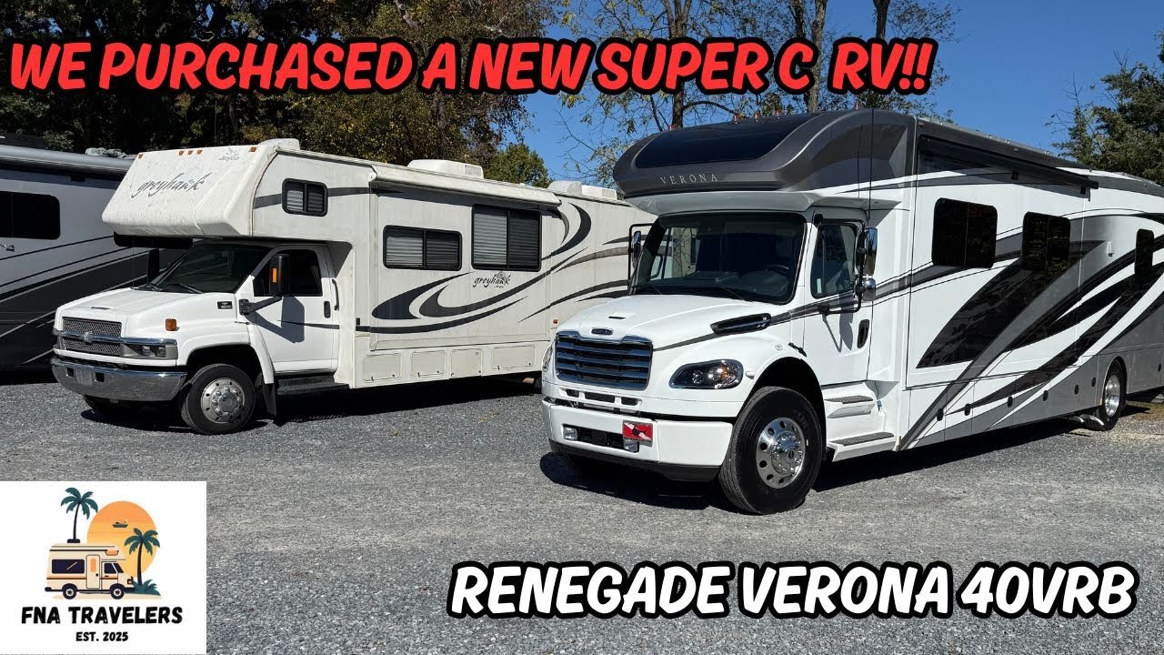 We traded in our 2008 Jayco for a new 2025 Renegade Verona 40VRB-FNA Travelers Episode 1