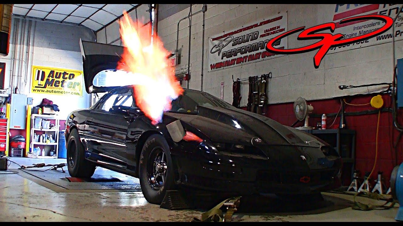 Ozz's SP Turbo Camaro Flamethrower Dyno - Throwback 2013