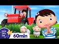 Tractor Song | Vehicle Songs for Kids | +More Nursery Rhymes | ABCs and 123s | Little Baby Bum