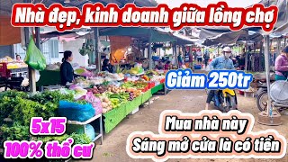 Mua nhà trong chợ mặc sức mà hưởng. Bác chủ lớn tuổi quyết bán giảm ngay 250tr. Chợ đông đúc tấp lập